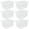 Wham Plastic Storage Shelf Box Stackable Containers Clear With Secure Clip Lid