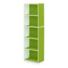 Furinno Luder 5-Tier Reversible Color Open Shelf Bookcase Office Home Storage