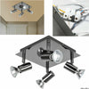 Adjustable Modern 4 Way Square Kitchen LED Ceiling Spot Lights Spotlight Fitting