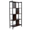 Industrial Bookshelf 5 Tier Ladder Shelf Metal Display Rack Storage Shelving UK