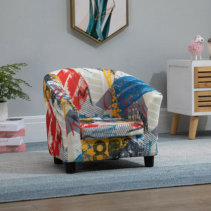 Kid’s Luxury Armchair Children’s Sofa Tub Chair Wooden Frame Bedroom Living Room