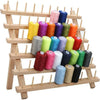 Wooden Thread Rack 60 Spools Holder Stand Sewing Embroidery Spool Cone Organizer