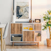 3-Door Sideboard w/Storage Compartments Modern Standing Cabinet Buffet TV Stand
