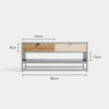 Coffee Table | Classic Modern Tea Table w/ 2 Spacious Storage Drawers
