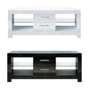 Modern TV Stand Cabinet Unit Entertainment MFC Gloss Doors LED RGB Light Matt