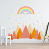Colourful Rainbow Mountain Children Wall Sticker Nursery Kids Baby Room Decor