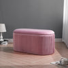 Bedroom living room Bench Storage Ottoman Stool Velvet Padded Footstool Pouffe