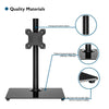Single Arm Monitor Stand for 13-32 Inch Screen Height Adjustable Tilt Swivel