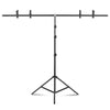 T-Type Adjustable Photography Background Support Stand Kits with 4 Clip