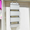 4 Tier Door Over Door Hanging Hook Organiser Shoes Storage Pockets Wardrobe Unit