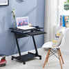 Small Computer Desk PC Table Z-Shape Study Home Office Workstation Furniture UK