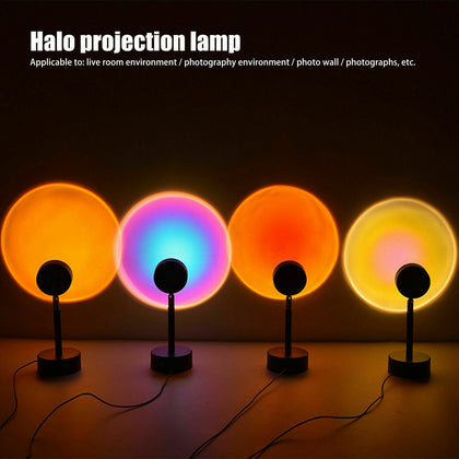 Sunset Projector Projection USB Atmosphere LED Lamp Night Light Desk Lamp Decor