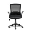 Black Office Mesh Chair Computer Desk Task Study Folding Adjustable Back Arms