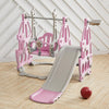 Toddler Garden Swing Slide & Climber Kids Baby Home Outdoor Playground Toy Pink