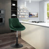 1x Breakfast Bar Stools Bar Chairs for Kitchen Bar Stools with Velvet Swivel Gas