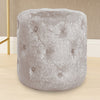 Round Bedroom Footstool Dressing Table Chairs Stools Vanity Velvet Pouffe Button
