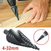 15 Step HSS Cobalt Step Drills Nitrogen Spiral For Metal Cone Drill Bit 4-32MM