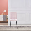Luxury Set of 4 Dining Chairs Velvet Seat Kitchen Restaurant Home Office Chair