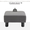 Ottoman Footrest Seat Footstool Chair Luxury Small Grey Home Office