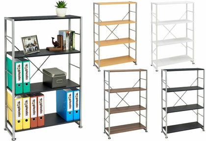 Bookcase with 4 Shelves Storage Furniture for Home & Office Piranha Ballan PC 12