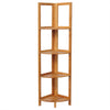 4 Tier Bamboo Corner Stand Shelf Flower Home Garden Plant Display Storge Racks