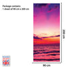 Sunset at sea - Self-adhesive Door Mural - Designed and Made in UK