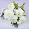 13 Heads Peony Flowers Bouquet Artificial Decor weddings home x6 colou