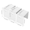 Nest of 3 Tables Side End Table Coffee Table Wooden White Living Room Furniture
