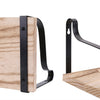3 Pack Vintage Industrial Wooden Metal Wall Floating Shelf Storage Shelving Unit