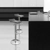 2x Breakfast Bar Stool PU Leather 360°Swivel Kitchen Metal Base Gas Lift Chair