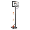 44" Basketball Hoop Adjustable Height Backboard System for Outdoor Indoor