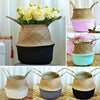 Wovens Seagrass Belly Basket Plant Flower Storage Straw Pot Home Garden Decors