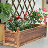 UNHO Elevated Raised Garden Bed Vegetables Flower Herb Planter Box Outdoor Decor