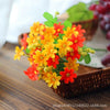 36 Heads Artificial Silk Flowers Bunch Wedding Home Grave Outdoor Bouquet UK