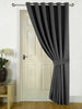 Thick Thermal Blackout Door Curtains Eyelet Ring Top Ready Made Single Panel