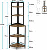 5tier Corner Shelf Ladder Shelf Bookshelf Display Storage Stand Rack Home Office