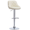 1xBar Stool Bar Chair Adjustable Breakfast Kitchen Stool Leather Swivel Gas Lift