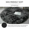 Circular Shaggy Fluffy Warm Rugs Non Slip Washable Floor Small Round Home Mats