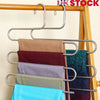 Clothes Pants Trouser Hanger,Multi Layer Storage Rack Closet Space Saver S Shape