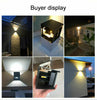 Black Cube Outdoor Night Wall LED Light Lamp Different Light Effect Modern Style