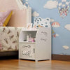 PVC Wooden Bookcase Kids Bookshelf Storage Book Shelves Cabinet Organizer Rack