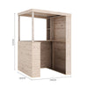 Outdoor Bar Shed Serving Hatch Pressure Treated Wooden Garden Home Pub House UK