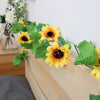 2m 20LED Artificial Sunflower String Light Fairy Lights Home Party Warm Decor
