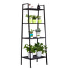 4 Tier Ladder Shelf Bookcase Storage Rack Metal Display Plant Stand Home Office