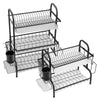 2&3 Tier Stainless Steel Kitchen Rack Drying Drain Holders Plate Dish Shelf