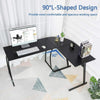 L Shaped Desk Corner Computer Gaming Laptop Table Workstation Home Office Desk