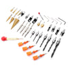 35Pcs/Set Wood Drill Bits Set Countersink Hinge Cork Drill Chamfering Tool Kit