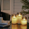 3pcs Flameless Candle Light Remote Control LED Pillar Candle Home Party Decor