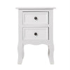 White Bedside Table With Drawer Cabinet Bedroom Furniture Storage Nightstand