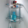 Stainless Steel Shower Caddy Rust Free Bathroom Shelf Corner Organizer Basket